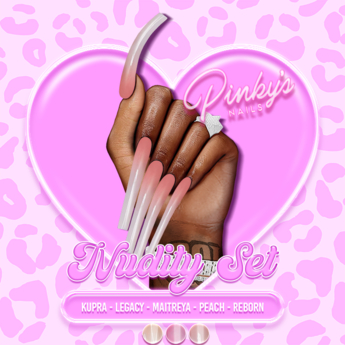 Second Life Marketplace - !! Pinky's Nails !! Nudity Set ' Coffin